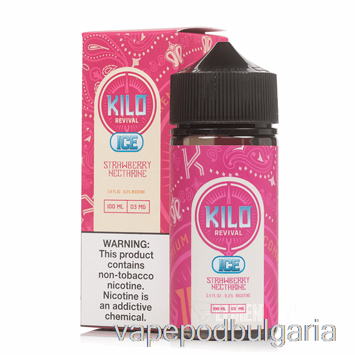 Vape Bulgaria Ice Strawberry Nectarine - Kilo Revival - 100ml 0mg